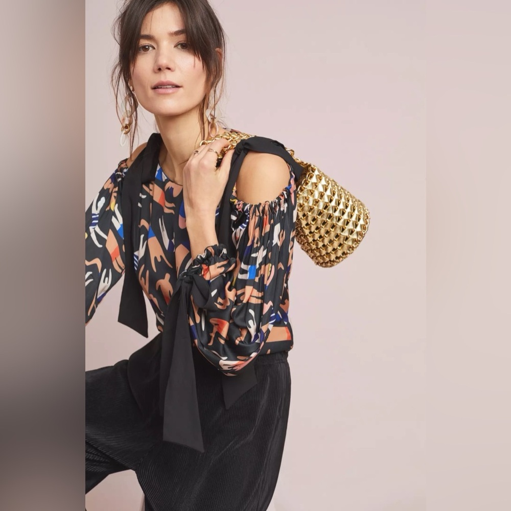 ANTHROPOLOGIE / AZULU Swimmers Blouse - Sz XS